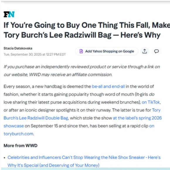 Lee Radziwill Large Double Satchel Tory Burch bag in brown leather/suede trim - Picture 16 of 16